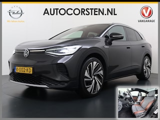 Volkswagen ID.4 Max 77kWh SOH 90% Warmtepomp Ergo Comfort Stoelen Trekhaak 360°Camera Panoramadak Adap.Cruise Navi Ecc Apple Carplay Android Auto Memory Stoel+Stuurverwarming Lmv 21" DAB Elek.Stoelen+Achterklep Voorruitverwarming Matrix Led Origineel Nederlandse Super Compleet! Auto Nieuwprijs  €57.932,-