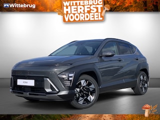 Hyundai Kona 1.6 GDI HEV Premium Met Lederen Bekleding, Stoelverwarming en Navigatie Uit voorraad leverbaar!
