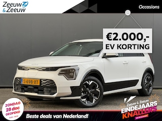 Kia Niro EV DynamicPlusLine 64.8 kWh | Lederen bekleding | Stoel- en stuurverwarming | Fabrieksgarantie t/m 26-4-2030 + 3x 1 jaar*| Accu = 100% (SoH) | NAP |