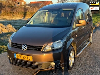 Volkswagen Caddy 1.6 TDI Airco Audio-CD/Navi Leder/Alcantara LMV ASR Zijschuifdeur rechts Sidebars Trekhaak Dealeronderh. Nw Apk!