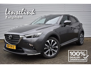 Mazda CX-3 2.0 SKYACTIV-G 120pk GT-M AUTOMAAT | Trekhaak | Navi | Half leder | Apple Carplay | Rijklaarprijs, incl 12 mnd BOVAG garantie, onderhoudsbeurt !