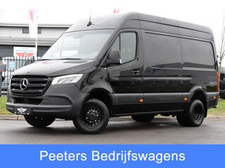 Mercedes-Benz Sprinter 516 2.2 CDI L2H2 Black Edition Camera, Cruise, Carplay, LED, 3500kg Trekhaak, Stoelverwarming, 164pk, Automaat, Sensoren, Uniek!