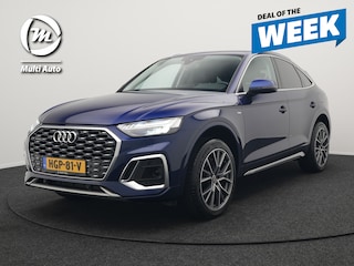 Audi Q5 55 TFSI e Quattro S Line Plug in Hybrid 367pk PHEV | Trekhaak af Fabriek | Alcantara Sportstoelen Verwarmd | Adaptive Cruise | Apple Carplay | Virtual | Navigatie | Camera | DAB |