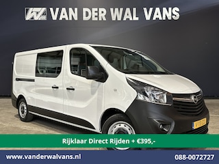 Opel Vivaro 1.6 CDTI 126pk L2H1 Dubbele Cabine Euro6 *Rijklaar Direct Rijden* Airco | 5-Zits | Camera | Navigatie | Trekhaak Cruisecontrol, Parkeersensoren