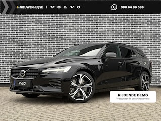 Volvo V60 2.0 T8 Plug-in hybrid AWD Plus Perform. Ed. Dark | 19" 5-triplespaaks Glossy Black Diamond Cut | Extra getint glas achter | Panoramisch schuif/kantel dak | Lederen bekleding