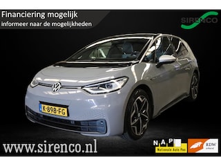 Volkswagen ID.3 First Plus 58 kWh stoel+stuurverwarming adaptive cruise control carplay sfeerverlichting muisgrijs