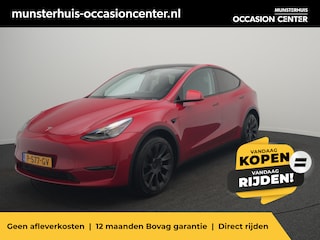 Tesla Model Y Long Range AWD 75 kWh - RIJKLAARPRIJS - All Seasonbanden - Rondomzicht Camera - Panoramadak - Stuur- en Stoelverwarming!