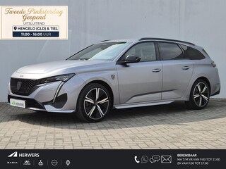 Peugeot 308 SW Hybrid 136 e-DCS6 GT Automaat / Apple Carplay Android Auto / Navigatie / Adaptief cruise control / Keyless Entry/Start / Rondomzicht camera / Lichtmetalen wielen 18“ /