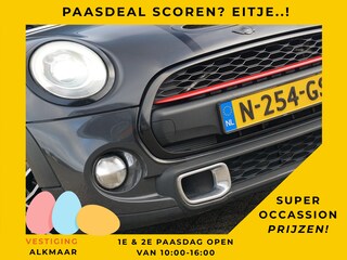 Mini Mini 2.0 Chili Serious Business | Thunder Grey Metallic | Full-LED/Half-Leder/NAV/Stoelverwarming - Super sportief!