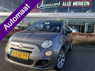 Fiat 500 0.9 TwinAir 500S Sport cabrio Automaat - Nieuw door ons geleverd - Originele Hollander - Airco - Parkeersensoren achter - Licht metalen velgen 16 inch - Navigatie - Elektrische ramen voor - Start/stop systeem - Stuur multifunction Zeer weinig kilometers