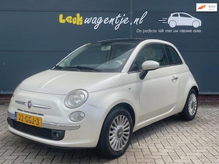 Fiat 500 1.2 Lounge *parelmoer *airco *pano *bluetooth *NL