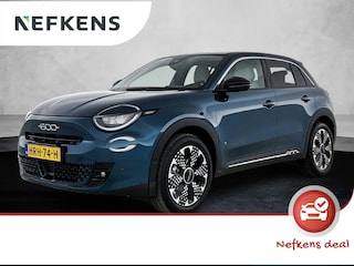 Fiat 600 1.2 Hybrid La Prima 110pk Automaat | Elektrisch Verstelbare Bestuurdersstoel met Massage | Navigatie | Climate Control | Adaptieve Cruise Control | Achteruitrijcamera | Dodehoekdetectie | Keyless Entry/Start | 18" Lichtmetalen Velgen | Verwarmbare Voorstoelen | Apple Carplay/Android Auto |