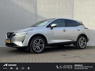 Nissan Qashqai 1.3 MHEV Tekna / Trekhaak (Trekgewicht 1.400kg) / Dealeronderhouden / Panoramadak / Adaptieve Cruise Control / Stoelverwarming / Stuurverwarming / Voorruitverwarming / Apple Carplay & Android Auto /