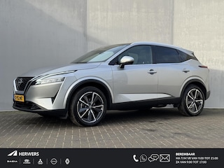Nissan Qashqai 1.3 MHEV Tekna / Trekhaak (Trekgewicht 1.400kg) / Dealeronderhouden / Panoramadak / Adaptieve Cruise Control / Stoelverwarming / Stuurverwarming / Voorruitverwarming / Apple Carplay & Android Auto /