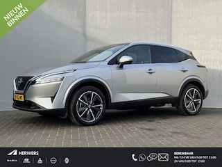 Nissan Qashqai 1.3 MHEV Tekna / Trekhaak (Trekgewicht 1.400kg) / Dealeronderhouden / Panoramadak / Adaptieve Cruise Control / Stoelverwarming / Stuurverwarming / Voorruitverwarming / Apple Carplay & Android Auto /