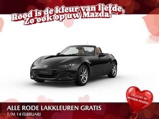 Mazda MX-5 SKYACTIV-G 132 Kazari | 16-inch lichtmetalen velgen in Bright Dark (Skyactiv-G 132) | 17-inch lichtmetalen velgen in Machining (Skyactiv-G 184) | 8-inch LCD-touchscreen kleurendisplay