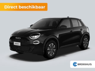 Fiat 600 Black Edition | 16” stalen velgen met Bi-color cover | Airconditioning handmatig | Apple Carplay® / Android Auto™