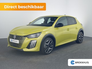 Peugeot 208 GT | 8 jaar fabrieksgarantie of 160.000 kilometer op het accupakket | Adaptieve cruise control met Stop&Go functie | Armsteunen op de voorportieren bekleed met kunstleder met groen sierstiksel (GT-Line)