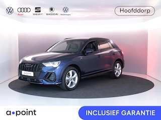 Audi Q3 45 TFSI e S edition 245 pk S-tronic | Navigatie | Parkeersensoren (Park assist) | Achteruitrijcamera | Adaptieve cruise control | Lederen bekleding | Elektr. voorstoelen | S-Line |