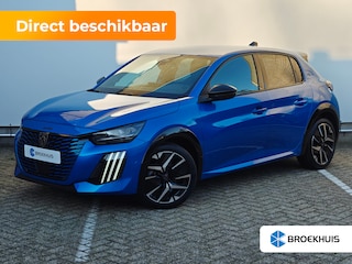 Peugeot 208 GT | Armsteunen op de voorportieren bekleed met kunstleder met groen sierstiksel (GT-Line) | Climate Control | Dashboard en deurpanelen in kunststof met carboneffect