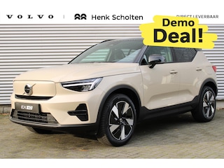 Volvo EX40 Single Motor Extended Range Plus 82 kWh | Zwart Dak | Microtech/Nubuck Bekleding | Getint Glas Achter | Stuurverwarming | Stoelverwarming | Adaptieve Cruise Control | Pilot Assist | Keyless Entry | Elektrische Achterklep | 19 Inch Lichtmetalen Velgen | Warmtepomp