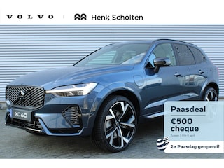 Volvo XC60 2.0 T6 Plug-in hybrid AWD Plus Black Edition | 22" 5-Dubbel Spaaks Glossy Black / Diamond Cut Velgen | Luxe Lederen Bekleding | Extra Getint Glas Achterportieren En Bagageruimte | Grafisch Head-up Display | Elektrisch Glazen Panorama-Dak | Visual Park Assist Met Front "Fisheye" View | Electronic Climate Controle | Verwarmende Voorstoelen + Stuurwiel | Verwarmbare Buitenste Zitplaatsen Tweede Zitrij |