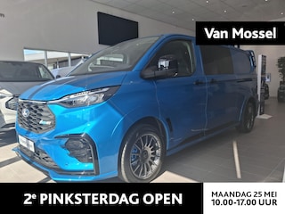 Ford Transit Custom 320 L2H1 MS-RT 65 kWh | NIEUW TE BESTELLEN | MS-RT SPORTSTOELEN, VLOERMATTEN EN BUMPER PAKKET | 19 INCH VELGEN | VERWARMBAAR STUURWIEL | ACHTERUITRIJCAMERA | DUBBELE ZIJSCHUIFDEUR