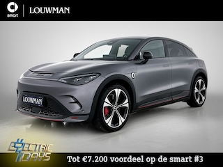 Smart #3 BRABUS 66 kWh | Smart Cash buy korting VAN € 48.895 naar €45.395 | Head-up Display | Warmtepomp | Adapt. Cruiscontrol | 360°-camera | Memorypakket voorst. | Panoramdak | Matrix Led koplampen |