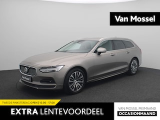 Volvo V90 2.0 B4 Momentum Pro | Leder | Wegklapbare-Trekhaak | Stoel + Stuurverwarming | Adaptive Cruise Control |  360 Camera | Elektrische Achterklep | 18 inch | Dodehoekdetectie | Keyless |