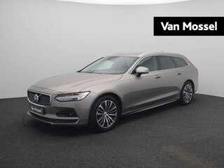 Volvo V90 2.0 B4 Momentum Pro | Leder | Wegklapbare-Trekhaak | Stoel + Stuurverwarming | Adaptive Cruise Control |  360 Camera | Elektrische Achterklep | 18 inch | Dodehoekdetectie | Keyless |