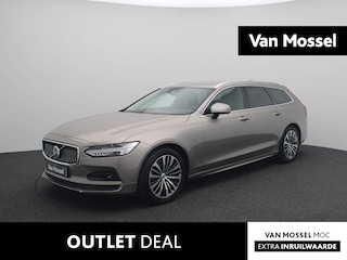 Volvo V90 2.0 B4 Momentum Pro | Leder | Wegklapbare-Trekhaak | Stoel + Stuurverwarming | Adaptive Cruise Control |  360 Camera | Elektrische Achterklep | 18 inch | Dodehoekdetectie | Keyless |