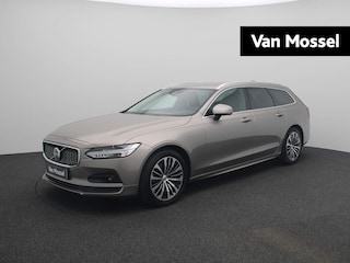 Volvo V90 2.0 B4 Momentum Pro | Leder | Wegklapbare-Trekhaak | Stoel + Stuurverwarming | Adaptive Cruise Control |  360 Camera | Elektrische Achterklep | 18 inch | Dodehoekdetectie | Keyless |
