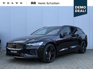 Volvo V60 T6 AWD AUT8 350PK Plus Black Edition | **DIRECT LEVERBAAR** Onyx Black metallic | Nappa Leder/Open Grid Charcoal sportstoelen | 19" Lichtemateln velgen Black | Extra getint glas | Trekhaak semi elektrisch inklapbaar | Elektrisch bediend en verwarmbare voorstoelen | Grafisch head-up display