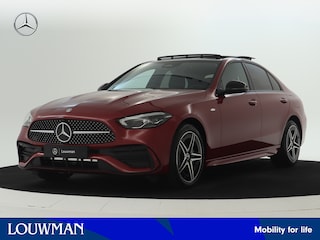 Mercedes-Benz C-klasse 300 e Business Solution AMG | Trekhaak | Nightpakket | Parkeerpakket met 360°-camera | Memorypakket | Dodehoekassistent Antidiefstalpakket GUARD 360° Plus | Spiegelpakket | KEYLESS GO | 	USB-pakket |