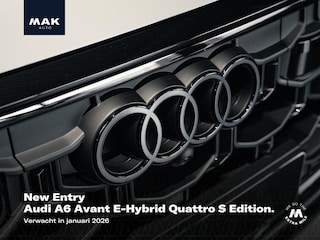 Audi A6 Avant E-Hybrid Quattro S Edition Competition, 21", pano, luchtv., tr.haak, OLED, B&O, luchtv., leder, carbon, 360 camera, memory, stl.ventilatie, HUD, privacy