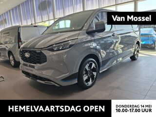 Ford Transit Custom 320 2.5 PHEV L2H1 Sport | 19 INCH VELGEN | INKLAPBARE TREKHAAK | VERWARMBAAR STUURWIEL | CENTRALE DUBBELE VERGRENDELING | PREMIUM LAK: GREY MATTER | ADAPTIVE CRUISE CONTROL | PROGRAMMEERBARE VOERTUIG INTERFACE