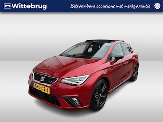 Seat Ibiza 1.0 TSI FR Black Edition / AUTOMAAT/ BEATS AUDIO/ PANO/ DCC/ CAMERA/ PARK. SENSOREN/ LEDER & ALCANTARA/ KEYLESS/ STOELVERWARM./ VIRTUAL COCKPIT/ LED/ ADAPT. CRUISE/ FULL LINK/ NAVI/ CLIMA/ DAB/ 18" LMV