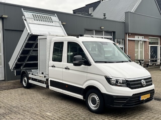 Volkswagen Crafter 35 2.0 TDI Maxi DC L4H1  Kipper 3000kg trekgewicht Euro 6 Airco Cruise controle 6-Persoons Telefoonverbinding Gereedschapskist Kieper Open laadbak Pick-up Bpm vrij