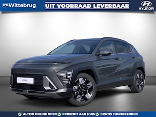 Hyundai Kona 1.6 GDI HEV Premium Met Lederen Bekleding, Stoelverwarming en Navigatie Uit voorraad leverbaar!