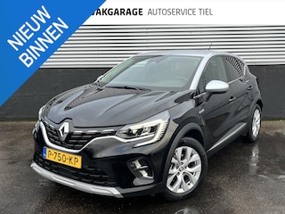 Renault Captur 1.6 E-Tech Hybrid 145 Intens Bi-Tone 1e eigenaar nieuw geleverd. Super Compleet incl: Trekhaak, LM velgen. Cruise Control, Climate control
