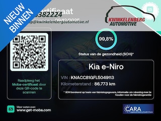 Kia Niro 64kWh/ 3-FASE/ SOH 100%/ EXECUTIVELINE
