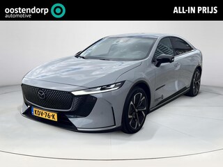 Mazda 6e Takumi Long Range 80 kWh | Zwart leder | 360 Camera | Geheugenstoelen | Panorama Dak | Headupdisplay | Adaptieve Cruise control | Sony premium audio | Dodehoeksensoren | Trekhaak |