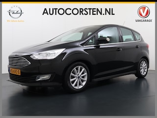 Ford C-MAX T 126PK Pano-dak Trekhaak Camera Navi Ecc Cruise Control Pdc Titanium Voorruitverwarming Elek.Achterklep Licht-/regensensor Lmv 16" Super compleet € 32.000 nieuw 1200kg trekvermogen