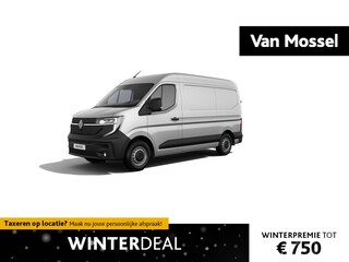 Renault Master T35 2.0 dCi 130 L2H2 Advance | Nieuw | BPM-vrij | Rijklaarprijs | openR link navigatiesysteem met 10\" touchscreen | Google-integratie en Google Maps | vierseizoenbanden met spatschermen | trekhaak en op- en ombouw module | houten laadvloer en polypro zijwandbekleding in de laadruimte,achteruitrijcamera,rear step | geintegreerde opstap in de achterbumper | reservewiel |