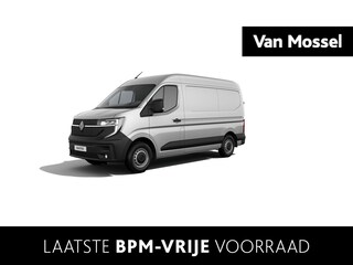Renault Master T35 2.0 dCi 130 L2H2 Advance | Nieuw | BPM-vrij | Rijklaarprijs | openR link navigatiesysteem met 10\" touchscreen | Google-integratie en Google Maps | vierseizoenbanden met spatschermen | trekhaak en op- en ombouw module | houten laadvloer en polypro zijwandbekleding in de laadruimte,achteruitrijcamera,rear step | geintegreerde opstap in de achterbumper | reservewiel |