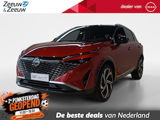 Nissan Qashqai 1.5 e-Power Tekna Plus *Nappa lederen bekleding*Stoelgeheugen*Stoel-,stuur- en voorruitverwarming*apple carplay& android auto*Google Navigatie*parkeersensoren voor en achter*360grd camera*