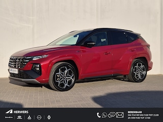 Hyundai Tucson 1.6 T-GDI PHEV Plug-in N Line Edition 4WD Automaat / Trekgewicht 1350 kg / Apple Carplay Android Auto / Elektrische bedienbare achterklep / Achteruitrijcamera / Adaptief cruise control / Stuur-, en Stoelverwarming /