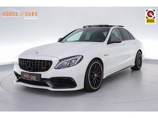 Mercedes-Benz C63S AMG 510pk |carbon exterieur|pano|schaalstoelen|Burmester|memory|HUD|camera|elek. achterklep|interieur parfum|DAB|19"|