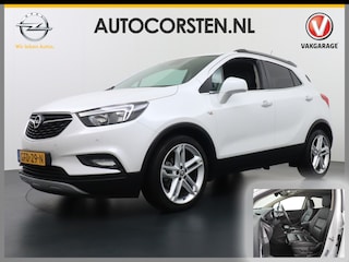 Opel Mokka X T140PK Leder Navi Apple Carplay-Android Camera 19"LMV Ecc Led AGR-Stoelen+Verwarmd Bluetooth Cruise Control PDC Regensensor Keyless Regen-Licht Sensor Privacy Glas Stuurverwarming Start knop Elec. Ramen en Spiegels + inklp. Innovation Super Compleet!