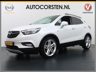 Opel Mokka X T140PK Leder Navi Apple Carplay-Android Camera 19"LMV Ecc Led AGR-Stoelen+Verwarmd Bluetooth Cruise Control PDC Regensensor Keyless Regen-Licht Sensor Privacy Glas Stuurverwarming Start knop Elec. Ramen en Spiegels + inklp. Innovation Super Compleet!